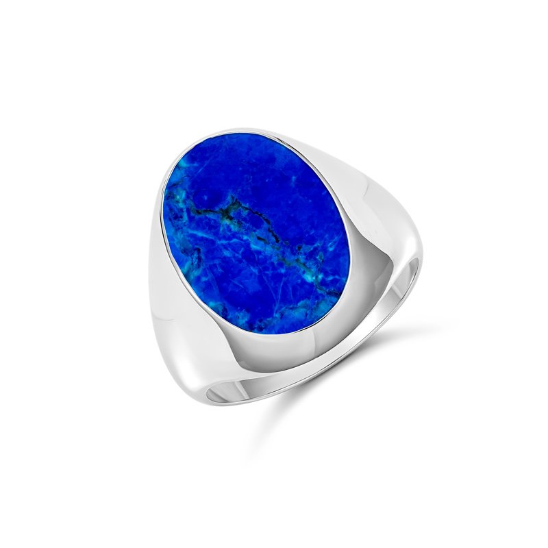 Andre Oval Lapis Ring (1813-LAP-A (T) - ring size T)