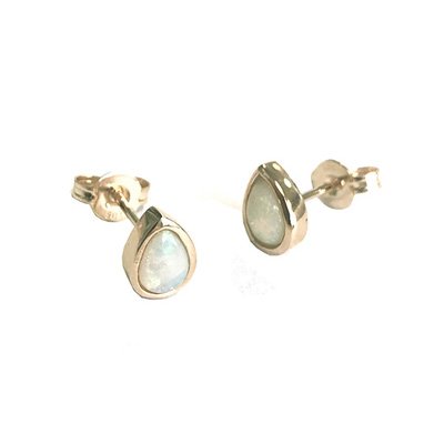 Ada Pear Solid Opal Earring (EO1013-SC - )