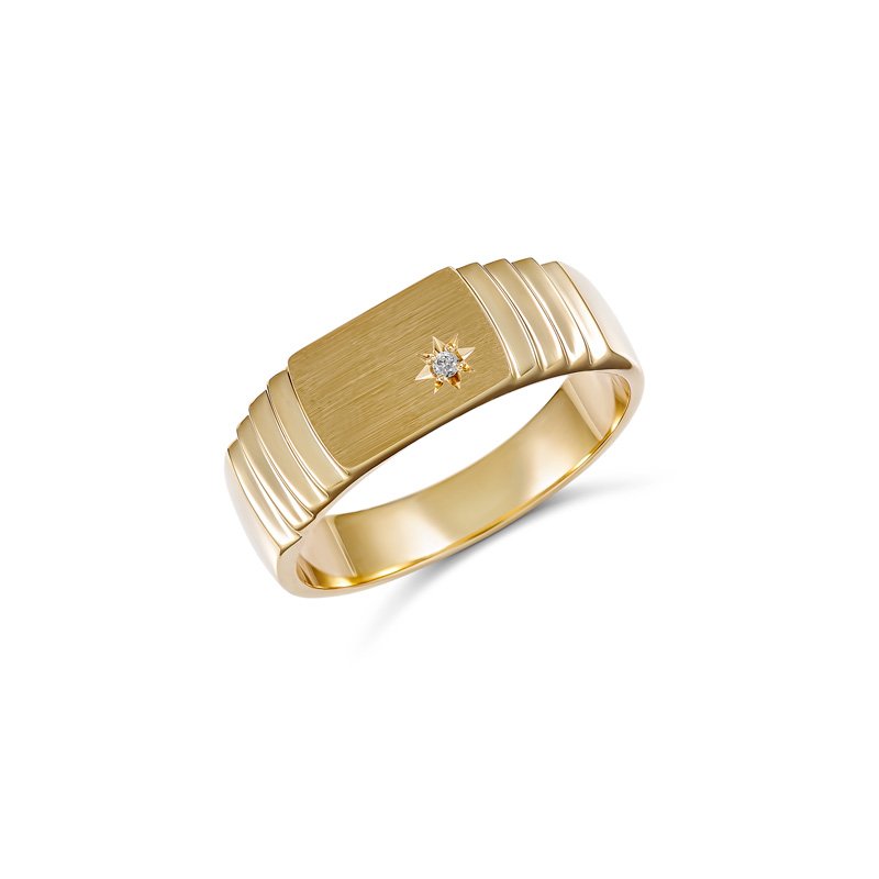 Damon Diamond Ring (GR218-DC (U) - ring size U)