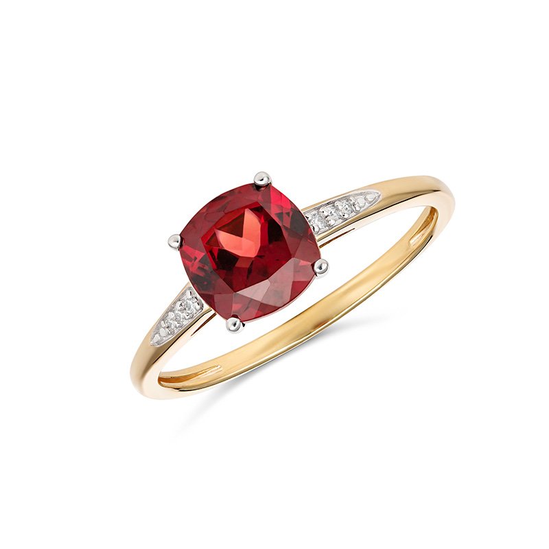 Kate Garnet & Diamond Ring (RCS05-129460GADC (N) - ring size N)