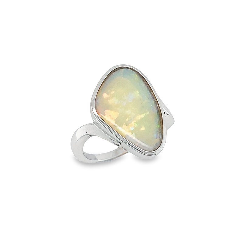 Glimmer Freeshape Solid Opal Ring (RFS-8SD (N) - ring size N)