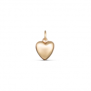 Paige Puffed Heart Pendant 9kt Yellow Gold