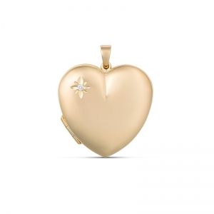 Pia Small Diamond Heart Locket (3009DC - Large)