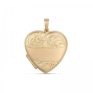 Paula Large Engraved Heart Locket (3009P56C - )
