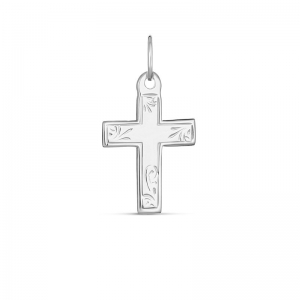 Pam Engraved Cross Pendant Silver