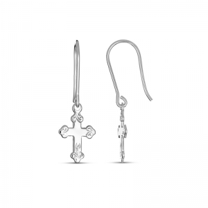 Petra Engraved Cross Earrings (7226EA - )