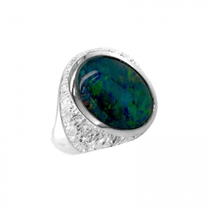 Aaron Oval Triplet Opal Ring