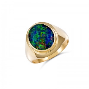 Albany Oval Triplet Opal Ring