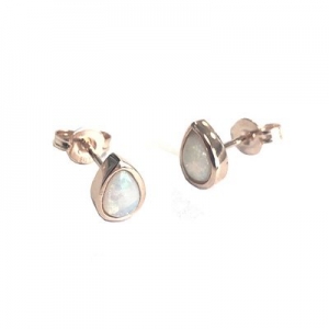 Ada Pear Solid Opal Earring