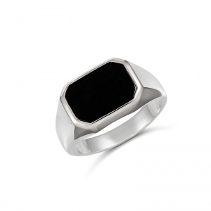 Dale Octagon Black Onyx Ring (GR207A - )