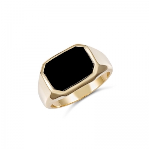 Dale Octagon Black Onyx Ring (GR207C - )