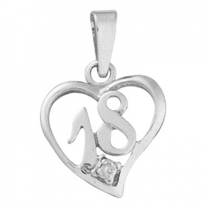 Portia 18th Birthday Diamond Heart Pendant