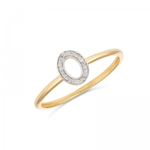 Stella Diamond Ring 9kt Yellow Gold