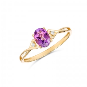 Serena Amethyst & Diamond Ring (RCS05-144231AMDC - )