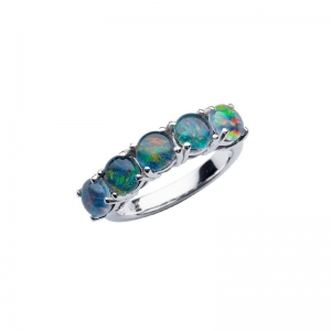Hartley Round Triplet Opal Ring