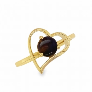 Ivanka Heart Solid Opal Ring